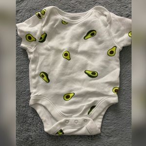 Old Navy Baby Avocado Short Sleeve Bodysuit - 0-3 Months